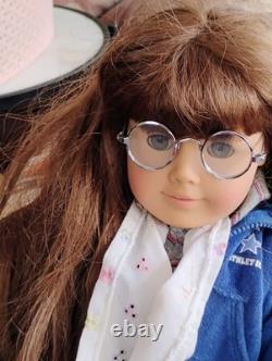 Set of 3 American Girl dolls and suitcase full of clothes and accessories