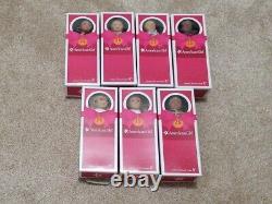 Seven (7) American Girl Mini Doll Lot 25th Anniversary Edition Complete with Books