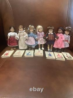 Seven Mini American Girl Dolls By Pleasant Company For 2000 and Their Books