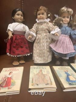 Seven Mini American Girl Dolls By Pleasant Company For 2000 and Their Books