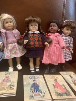 Seven Mini American Girl Dolls By Pleasant Company For 2000 and Their Books