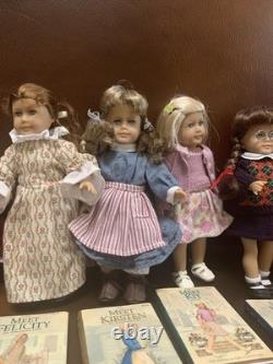 Seven Mini American Girl Dolls By Pleasant Company For 2000 and Their Books