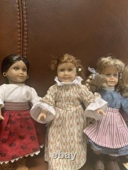 Seven Mini American Girl Dolls By Pleasant Company For 2000 and Their Books
