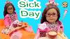 Sick Day Get Well American Girl Doll With Our Generation Under The Weather Care Set