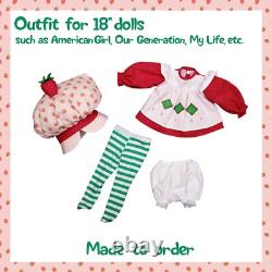 Strawberry Shortcake-inspired OUTFIT for 18 Dolls such as American Girl
