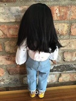 Thea Custom American Girl Doll OOAK Black Hair Dark Blue Eyes Sonali