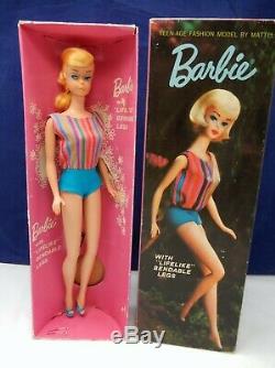 VINTAGE BARBIE RARE SWIRL on AMERICAN GIRL BEND LEG DOLL BODY BLONDE 1070 with BOX