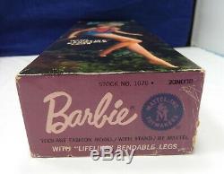 VINTAGE BARBIE RARE SWIRL on AMERICAN GIRL BEND LEG DOLL BODY BLONDE 1070 with BOX
