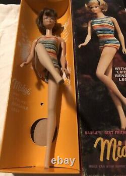 VINTAGE Barbie AMERICAN GIRL Lot Plus BEND LEG MIDGE In Original Box. 6 Dolls