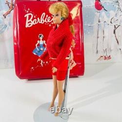 Vintage 1962 Original Barbie Blonde Ponytail Doll with Carry Case/Clothes Lot