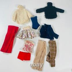 Vintage 1962 Original Barbie Blonde Ponytail Doll with Carry Case/Clothes Lot