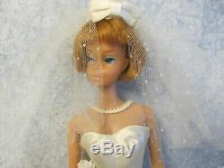 Vintage 1965 Barbie BEAUTIFUL BRIDE on AMERICAN GIRL DOLL COMPLETE