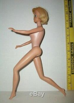 Vintage 1966 Japan Longer Blonde American Girl Barbie Bend Leg Doll Very Nice