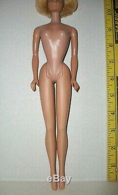 Vintage 1966 Japan Longer Blonde American Girl Barbie Bend Leg Doll Very Nice