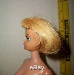 Vintage 1966 Japan Longer Blonde American Girl Barbie Bend Leg Doll Very Nice