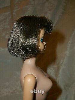 Vintage 1966 Rare Brownette American Girl Barbie Doll With Silvery High Lights