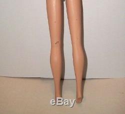 Vintage 1966 Variant Lips Barbie American Girl Bend Leg Doll In Ooak Modern Art