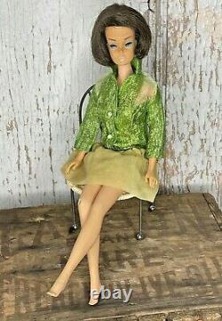 Vintage American Girl Barbie Doll Dark Brunette Hair Bendable Legs 1958