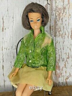 Vintage American Girl Barbie Doll Dark Brunette Hair Bendable Legs 1958