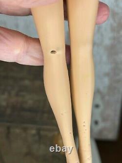 Vintage American Girl Barbie Doll Dark Brunette Hair Bendable Legs 1958