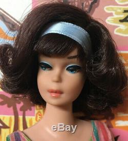 Vintage American Girl Dark Brunette Japanese Side Part Barbie Doll byApril