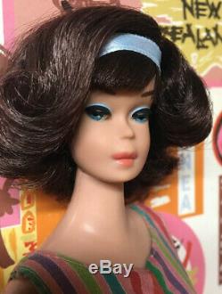 Vintage American Girl Dark Brunette Japanese Side Part Barbie Doll byApril