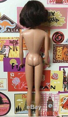 Vintage American Girl Dark Brunette Japanese Side Part Barbie Doll byApril