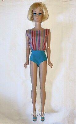 Vintage Barbie American Girl Blonde Straight Leg-oss Incl Paper Japan Tag+shoes