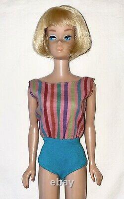 Vintage Barbie American Girl Blonde Straight Leg-oss Incl Paper Japan Tag+shoes