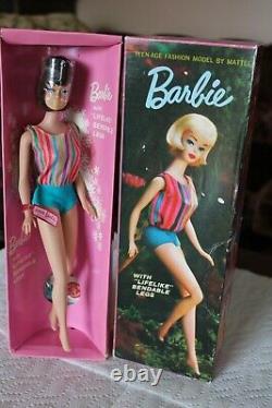 Vintage Barbie American Girl in box with stand booklet shoes original wrist tag