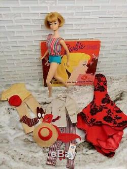 Vintage Barbie Bend Leg American Girl doll, ash blonde, extras, Open Road outfit