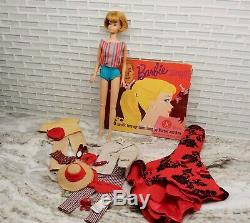 Vintage Barbie Bend Leg American Girl doll, ash blonde, extras, Open Road outfit