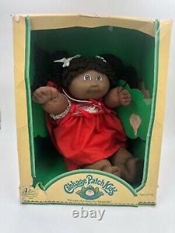 Vintage Cabbage Patch Doll African American Girl Yarn Hair with box- Please read