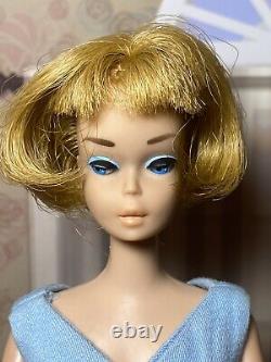 Vintage Gorgeous Blonde AMERICAN GIRL BARBIE DOLL Belle Dress SO PRETTY