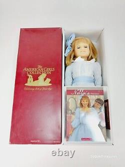 Vintage Original Nellie O'Malley American Girl Doll in Meet Outfit with Box & Book