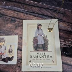 Vtg 1989 Pleasant Company American Girl Samantha Doll White Body Outfits Box Lot