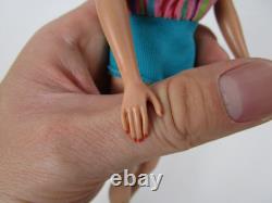 Vtg 60's Barbie American Girl Doll Brunette Bendable Legs with Swimsuit & Heels