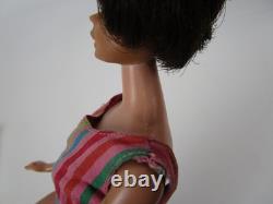 Vtg 60's Barbie American Girl Doll Brunette Bendable Legs with Swimsuit & Heels