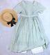 Vtg American Girl Sz 16 Kirsten Summer Dress Like Your Doll with Hat & Pantalettes