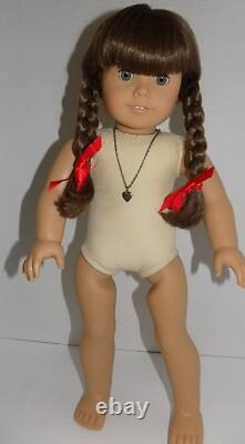 WHITE BODY Molly ORIG BRAIDS Pleasant Co American Girl Doll Meet Accessories BOX