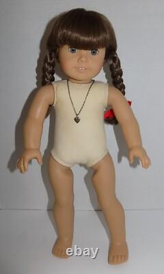WHITE BODY Molly ORIG BRAIDS Pleasant Co American Girl Doll Meet Accessories BOX