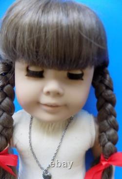 WHITE BODY Molly ORIG BRAIDS Pleasant Co American Girl Doll Meet Accessories BOX