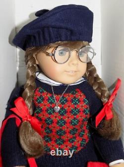 WHITE BODY Molly ORIG BRAIDS Pleasant Co American Girl Doll Meet Accessories BOX